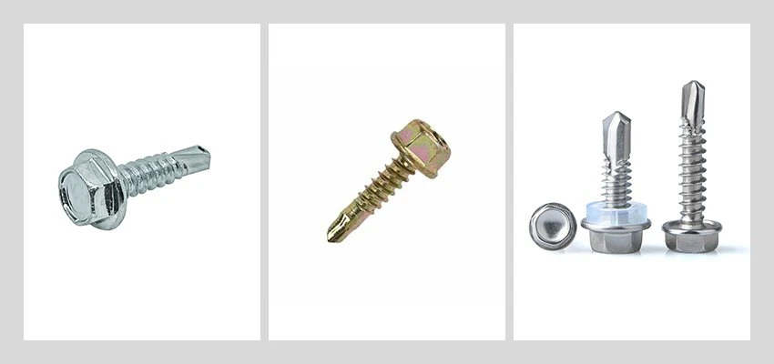 Zinc Plated Hexagon Head Self Drilling Screws types